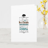 Carte La vie est comme une boîte de chocolats citent la (Fleur jaune)