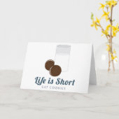 Carte La vie est courte (Fleur jaune)