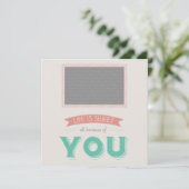 Carte La vie est douce à cause de toi (Debout devant)