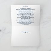 Carte La vie est éternelle : Poème de sympathie sur la c (Intérieur)