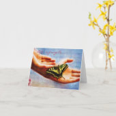 Carte La vie est fragile (Fleur jaune)