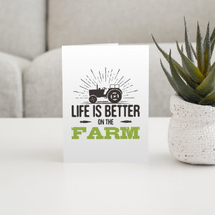 Carte La Vie Est Meilleure À La Ferme