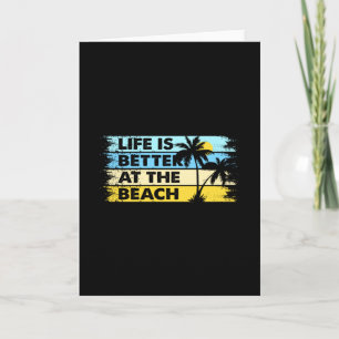Carte La vie est meilleure à la plage