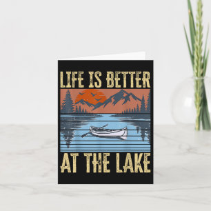 Carte La Vie Est Meilleure Au Lac Vivre Jour Lifestyle B