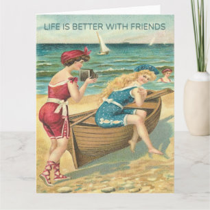 Carte La vie est meilleure avec les amis Salutation