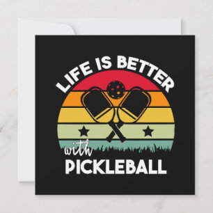 Carte La vie est meilleure avec Pickleball