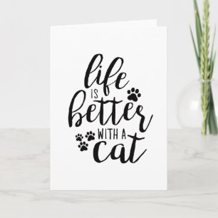 Carte La vie est meilleure avec un chien Citations de l’