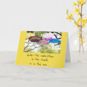 CARTE ***LA VIE EST MEILLEURE AVEC VOUS EN ELLE*** TOUTE (Fleur jaune)