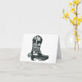 Carte La vie est meilleure dans les bottes, les bottes d (Fleur jaune)