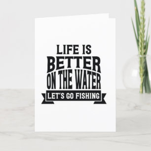 CARTE LA VIE EST MEILLEURE QUAND VOUS RETIREZ "POISSON P