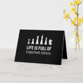 Carte La vie est pleine de choix importants, amateur d'é (Fleur jaune)