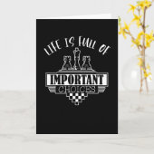 Carte La vie est pleine de choix importants Échecs (Fleur jaune)