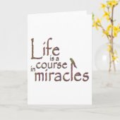 Carte La vie est un cours de miracles (Fleur jaune)