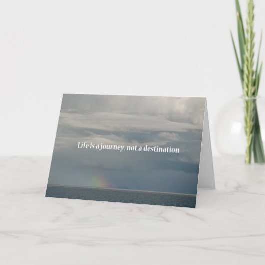 Carte La vie est un voyage, pas une destination (Devant)