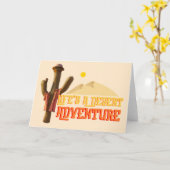 Carte La vie est une aventure désertique (Fleur jaune)