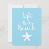 Carte La vie est une plage (Dos)