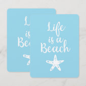 Carte La vie est une plage (Devant / Derrière)