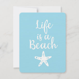 Carte La vie est une plage