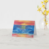 Carte "La vie est une plage à San Diego" (Fleur jaune)