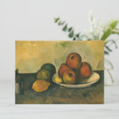Carte La vie morte avec les pommes par Paul Cezanne (Debout devant)