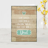 Carte La vie ne vient pas avec un manuel, mais avec un p (Fleur jaune)