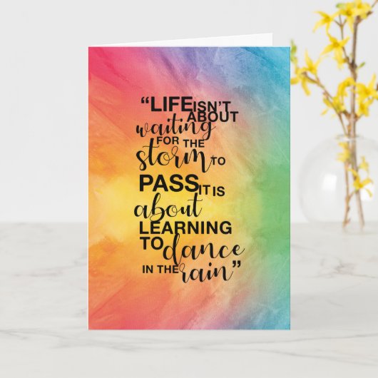 Carte "La vie n'est pas à propos" (Fleur jaune)