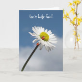 Carte La vie n'est pas amusante (Fleur jaune)