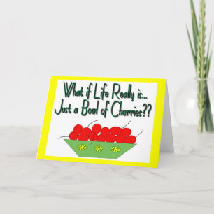 Carte La vie n'est qu'un bol de paroles Vintages de ceri