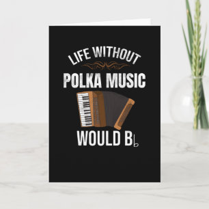 Carte La vie sans musique polka   Danseur de polka à l'a