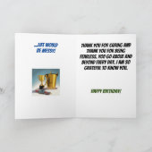 Carte La vie sans vous gardien Janvier Anniversaire (Intérieur)