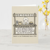 Carte La vie se passe (Fleur jaune)