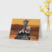 Carte La vie sur l'anniversaire de horiz de Mars (Fleur jaune)