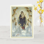Carte La Vierge aux anges (Fleur jaune)