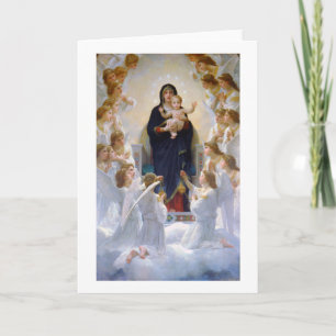 Carte La Vierge aux anges, Bouguereau