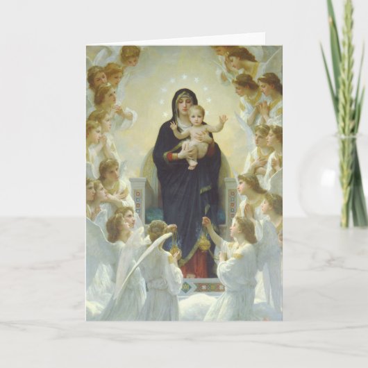 Carte La Vierge avec des anges (Devant)