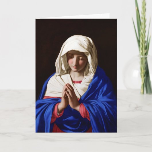Carte La Vierge dans la prière, Sassoferrato (Devant)