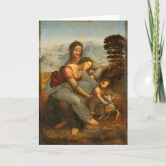 Carte La Vierge et l'Enfant avec Sainte Anne par Da Vinc