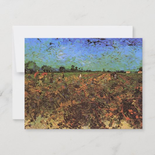 Carte La vigne verte par Vincent van Gogh (Devant)