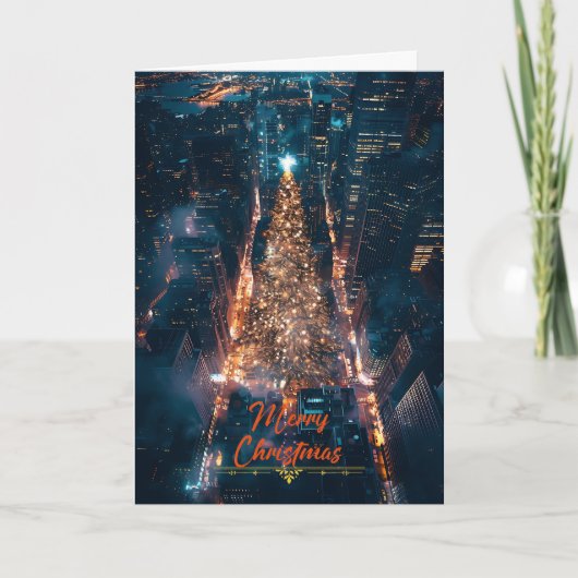Carte La ville à Noël (Devant)