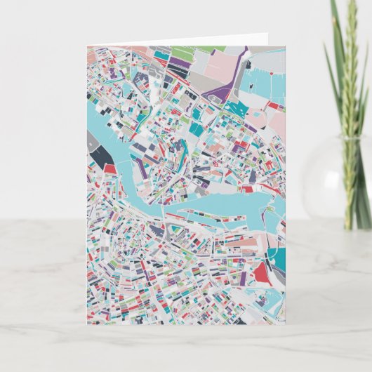 Carte La ville d'Amsterdam (Devant)