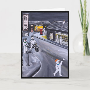 Carte La ville de neige - Peinture d'Alfred Fox