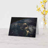 Carte La Ville Éclairait Le Japon La Nuit. (Fleur jaune)