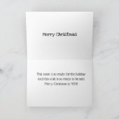 CARTE LA VILLE EST PRÊTE POUR NOËL / MERRY NOËL POUR VOU (Intérieur)