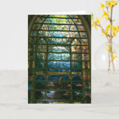 Carte La Ville Sainte vitrail de Tiffany Card (Fleur jaune)