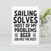 Carte La voile résout la plupart de mes problèmes. (Debout devant)