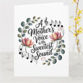 Carte La voix d'une mère est le son le plus doux (Fleur jaune)