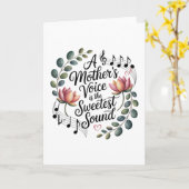 Carte La voix d'une mère est le son le plus doux (Fleur jaune)
