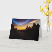 Carte La vue de galaxie (Fleur jaune)