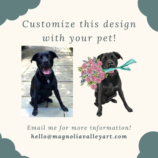 Carte Lab - Black Lab Aquarelle Chien Chien Chien Chien