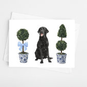 Carte Lab - Black Lab Aquarelle Chien Chien Chien Chien
